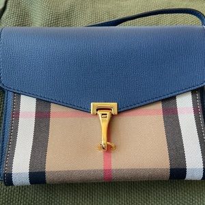 Macken Hill Blue Ink Navy Burberry Bag